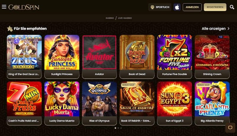 Présentation de goldspin casino anmeldelse kongebonus